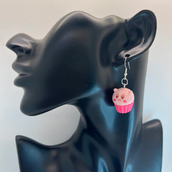 Kirby Food Earrings - Nintendo Earrings - Gamer Earrings - Food Earrings - Picture 8 of 10